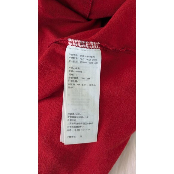 Abercrombie & Fitch Men’s Long Sleeve Red Muscle Fit Y2K Shirt Size Large - Picture 11 of 11